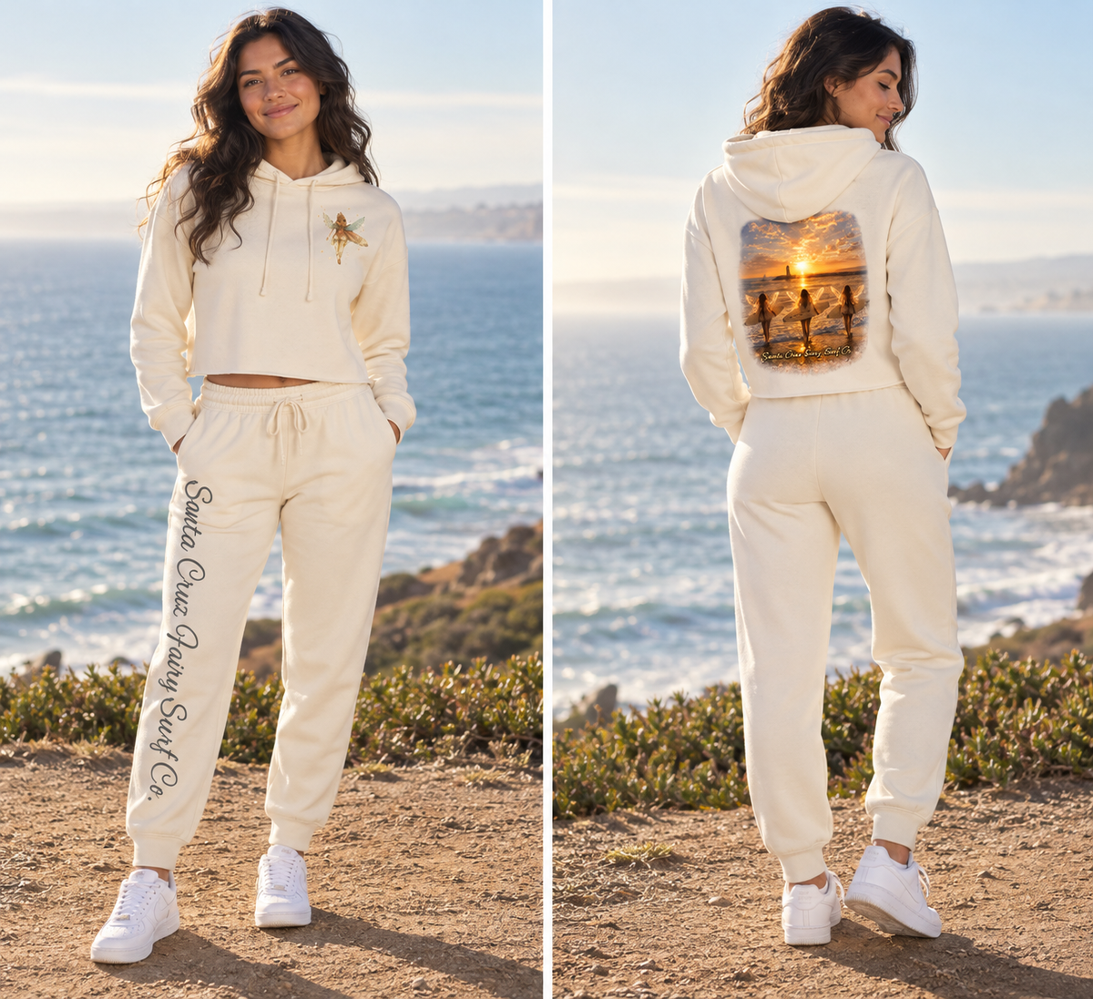 Cropped Fleece Hoodie