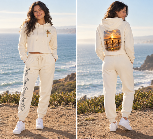 Cropped Fleece Hoodie