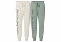Santa Cruz Fairy Surf Co jogger mockup in cream and sage green
