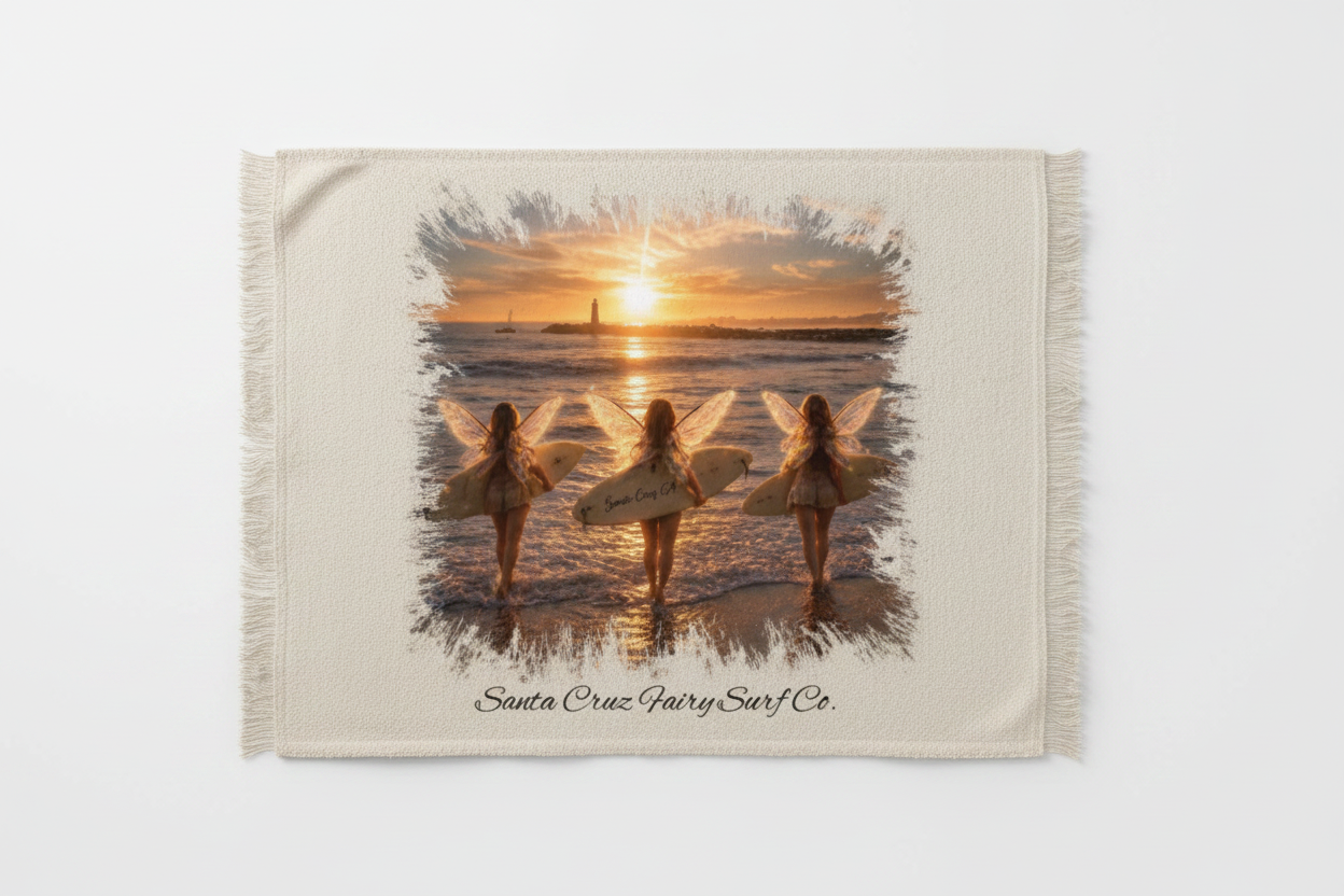 Blended Beach Blanket Mockup