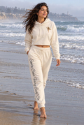 Cropped Fleece Hoodie