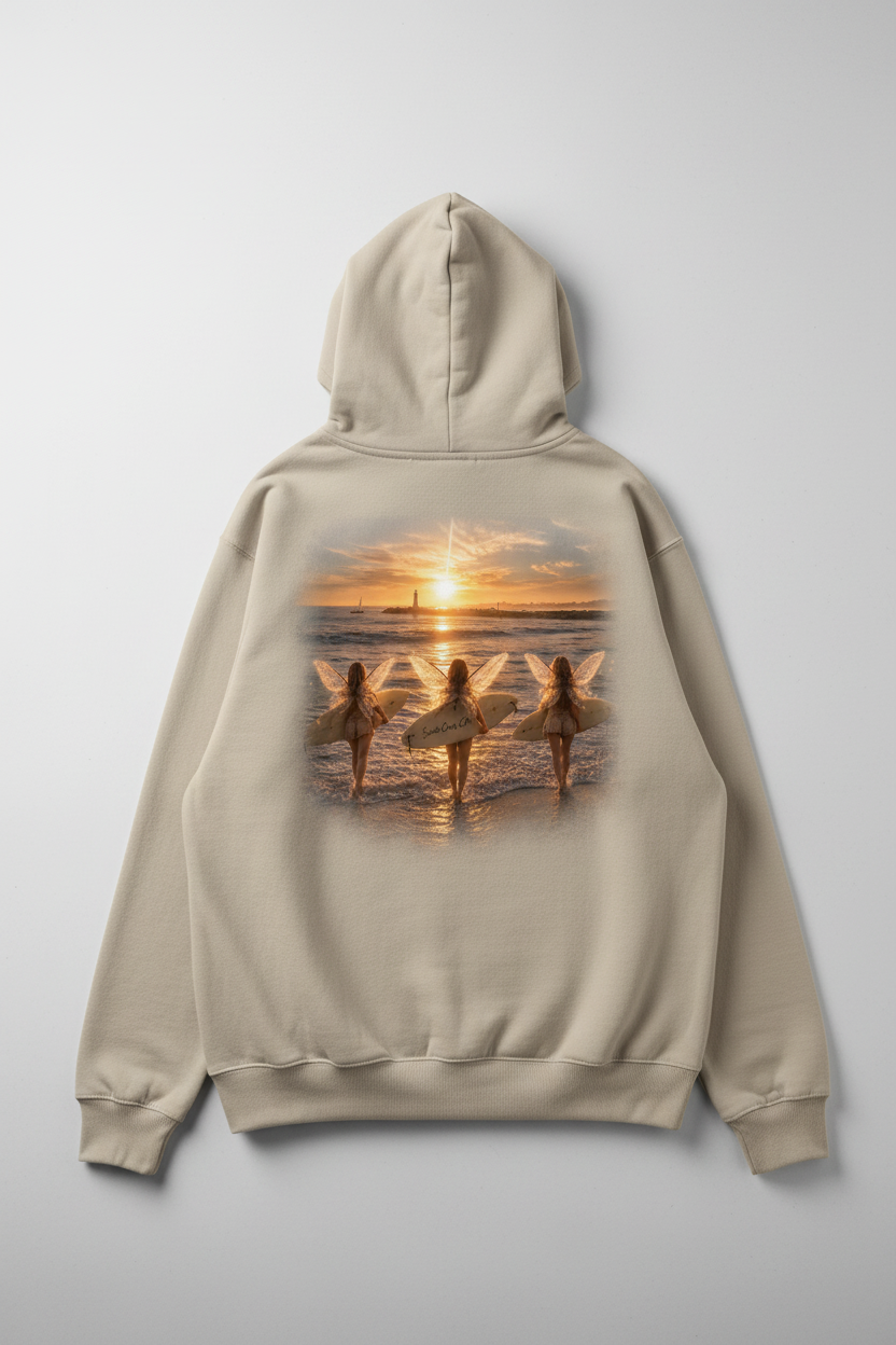 Blended fairy surfer hoodie mockup